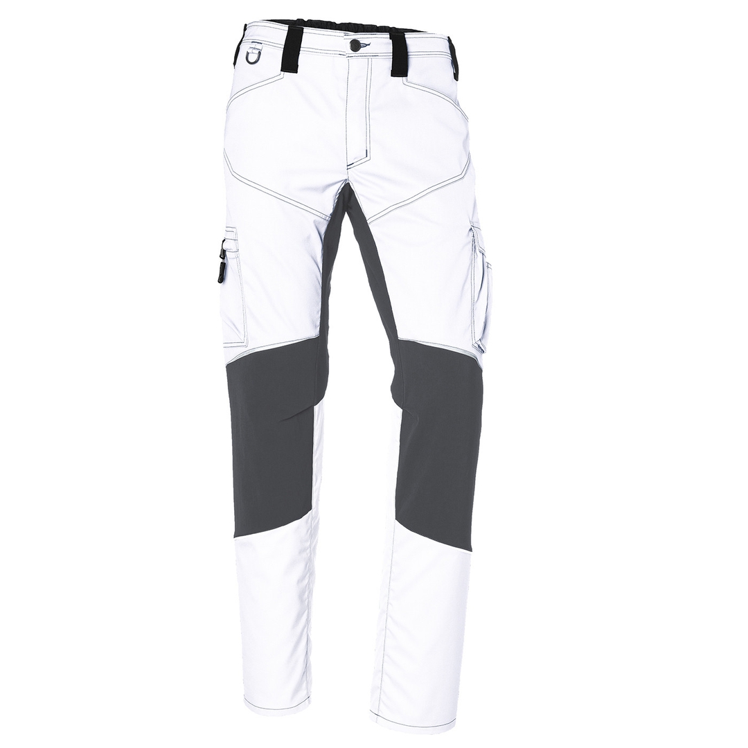 KÜBLER ACTIVIQ Stretch-Bundhose 2850 weiß/anthrazit Gr. 48