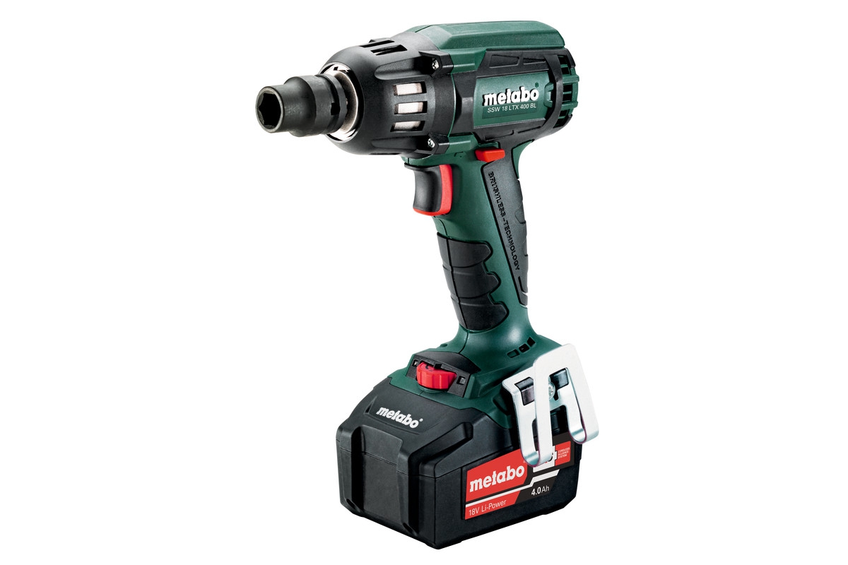 METABO Akku-Schlagschrauber SSW 18 LTX 400 BL, 2x4,0Ah Akkus