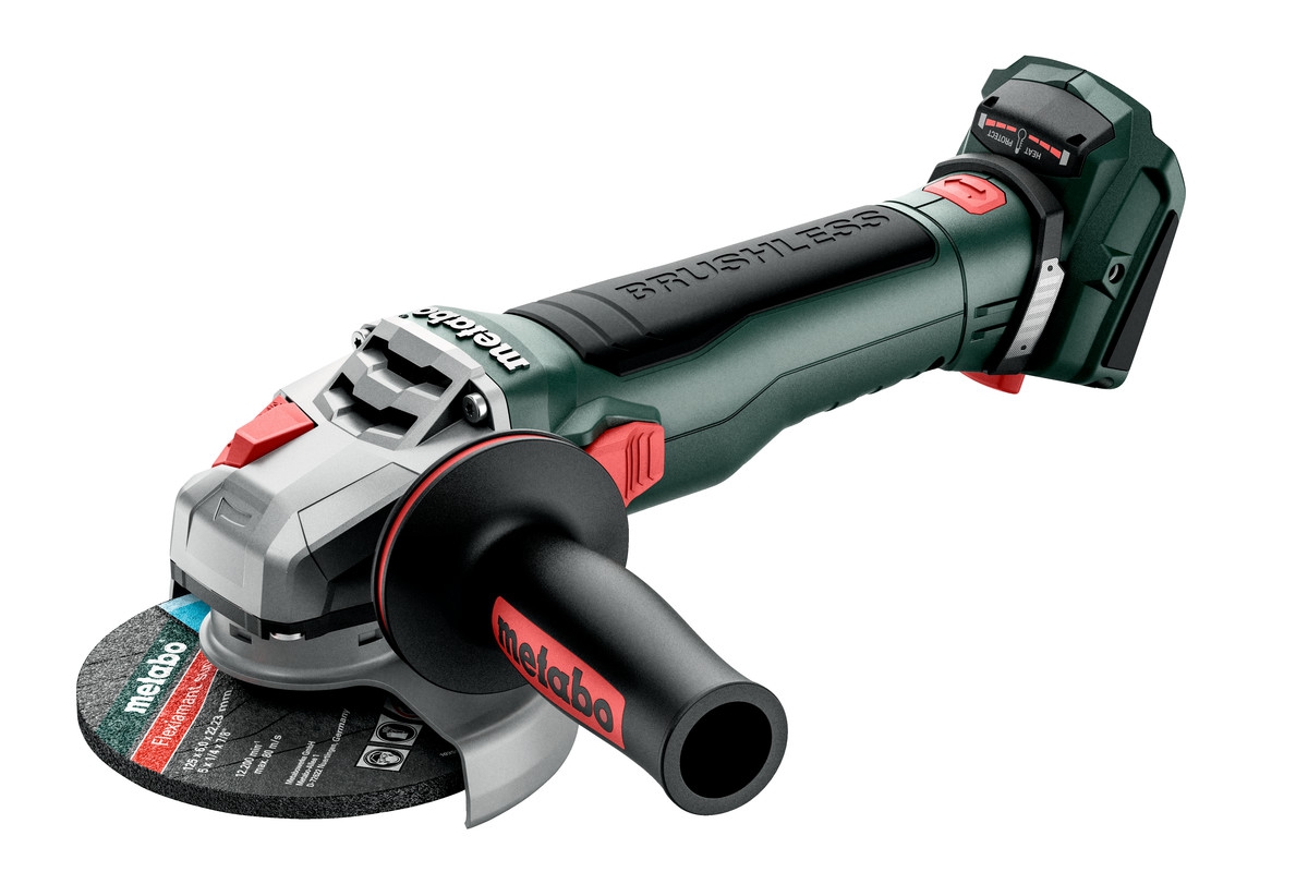 METABO Akku-Winkelschleifer WB 18 LT BL 11-125 Quick, solo, in metaBOX 165 L