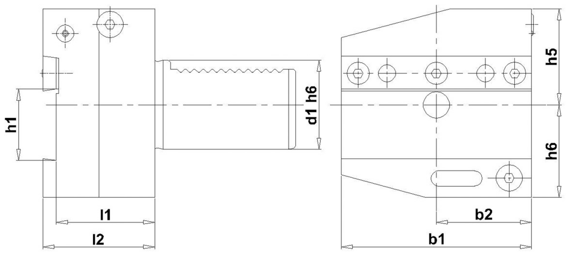 VDI Abstechhalter Rechts AR 30x 26mm