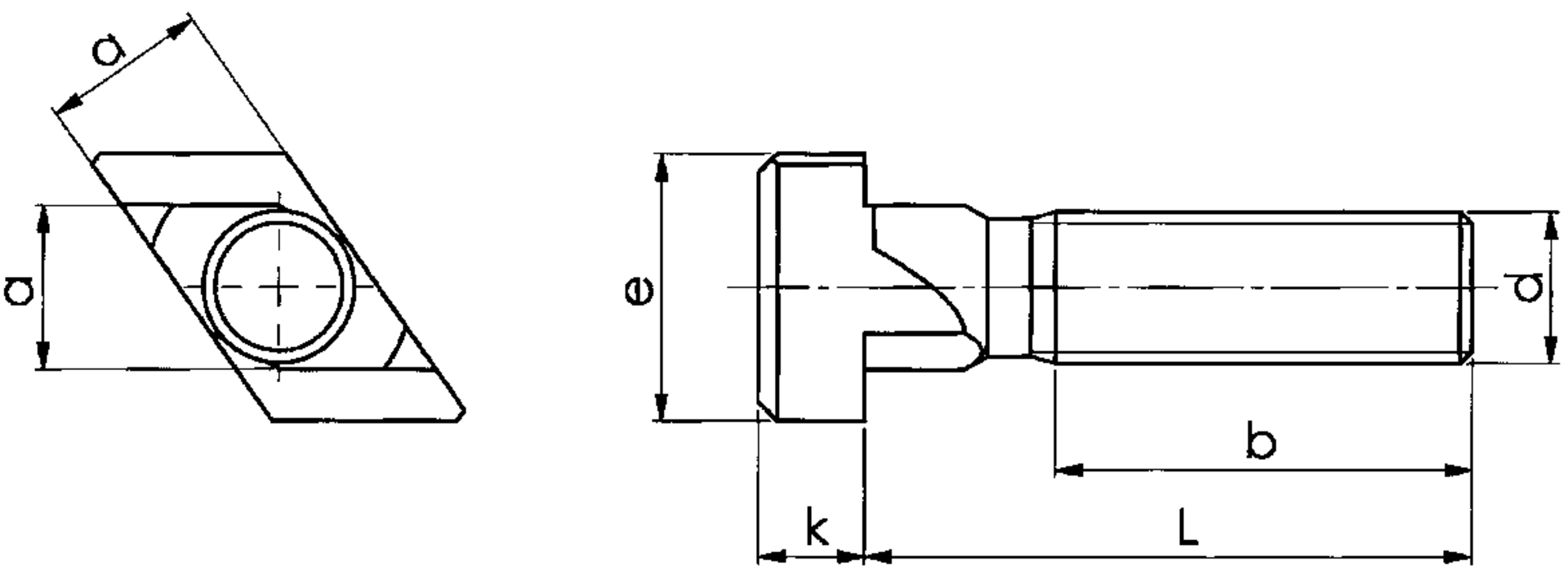 AMF Rhombusschraube M12x14x 50mm