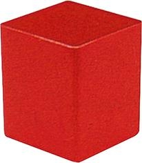 Ersatz-Kunststoff-Box 54x54x45mm (H) rot