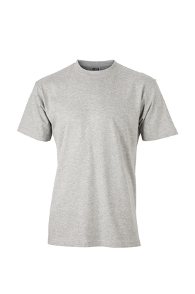 JN T-Shirt Round-T Heavy JN002 100%BW, grey-heather, Größe M