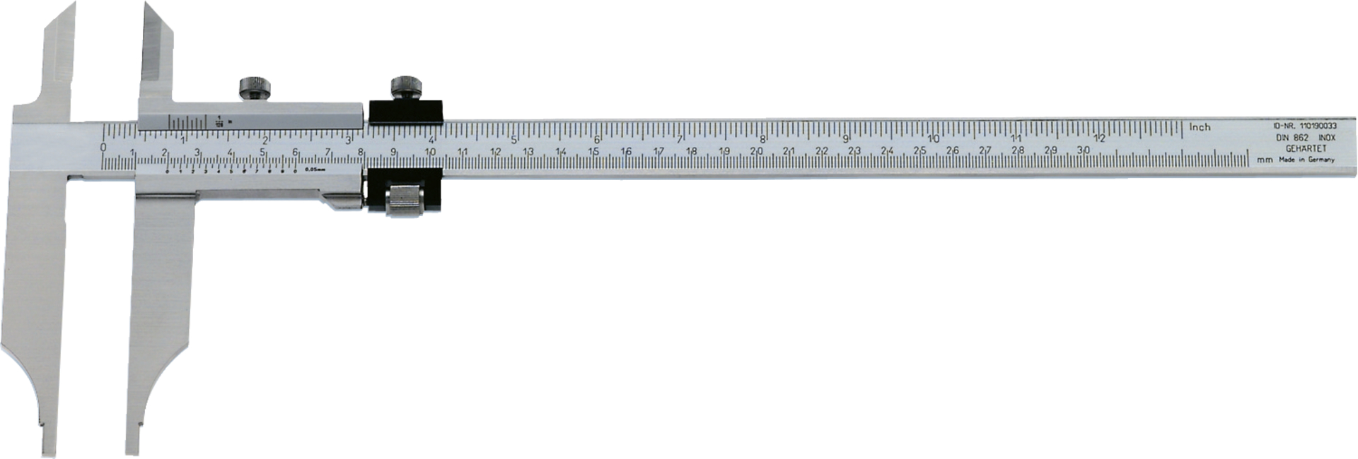 FORMAT Werkstattmessschieber mit Spitzen mit Feineinst.1/201500x200 mm