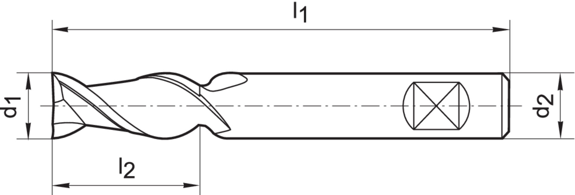 FORMAT Schaftfräser WN VHM K 3,0mm HB Z 2 W