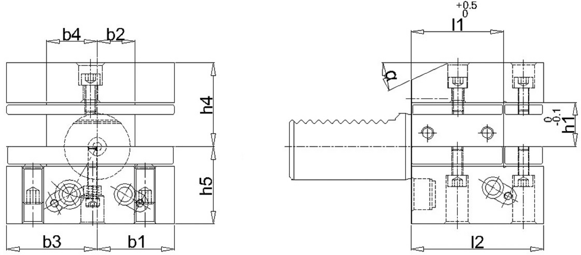 VDI Mehrfachaufnahme D2 30x20mm Überk.