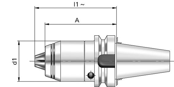 FORTIS Kurzbohrfutter D69871 ADB R/L