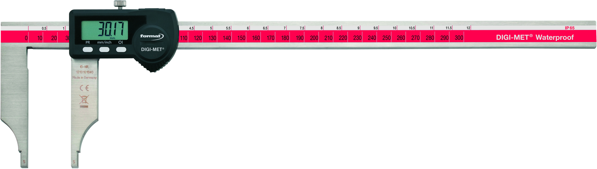 FORMAT Werkstattmessschieber IP65 digital ohne Messspitzen 1000 mm
