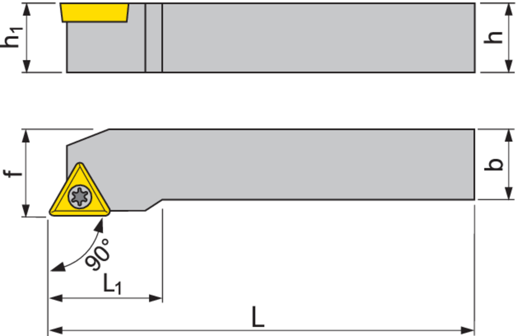 Klemmhalter 90 Grad STGCL 2525 M 16