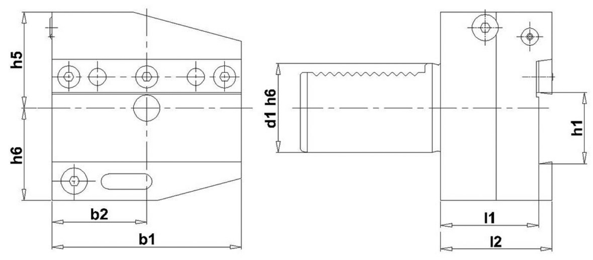 VDI Abstechhalter Links AL 50x 32mm