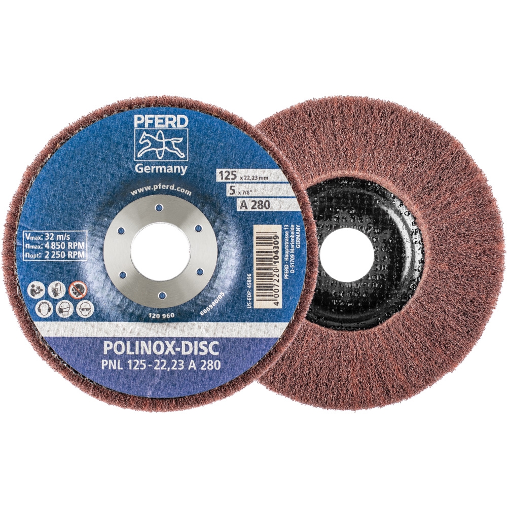 PFERD POLINOX-Schleifdisc 125x22,23 mm A 280