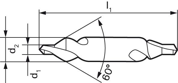 FORMAT Zentrierbohrer Set D333 A HSS 0,5-4,0mm, 7-teilig