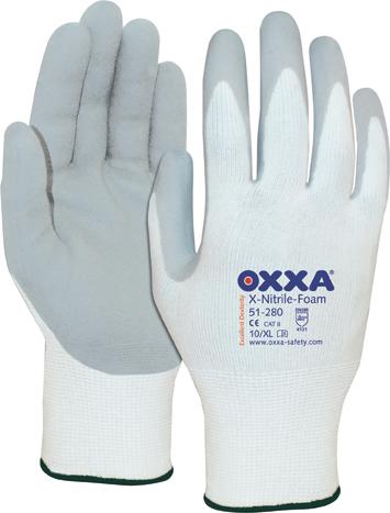 Handsch. Oxxa X-Nitrile- Foam, Gr. 11, weiß/grau