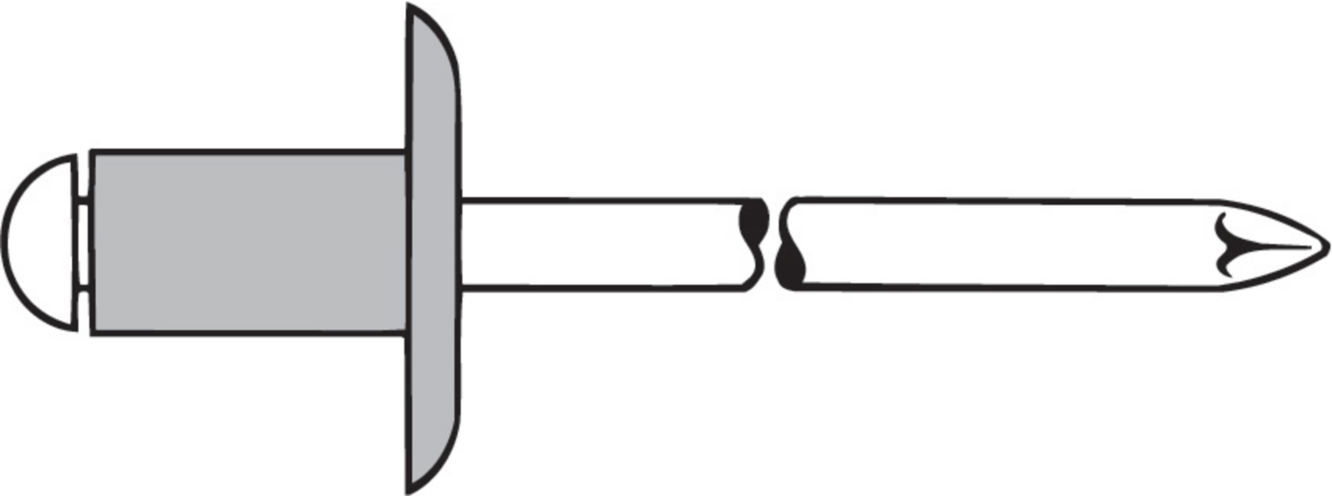 GESIPA Blindniet ALU Großkopf K16 4,8x25mm