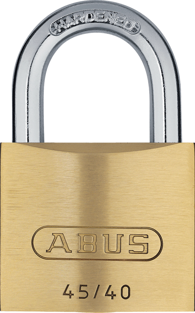 ABUS Messing - Hängeschloss 45/30 mit gehärtetem Bügel, leichte Ausführung