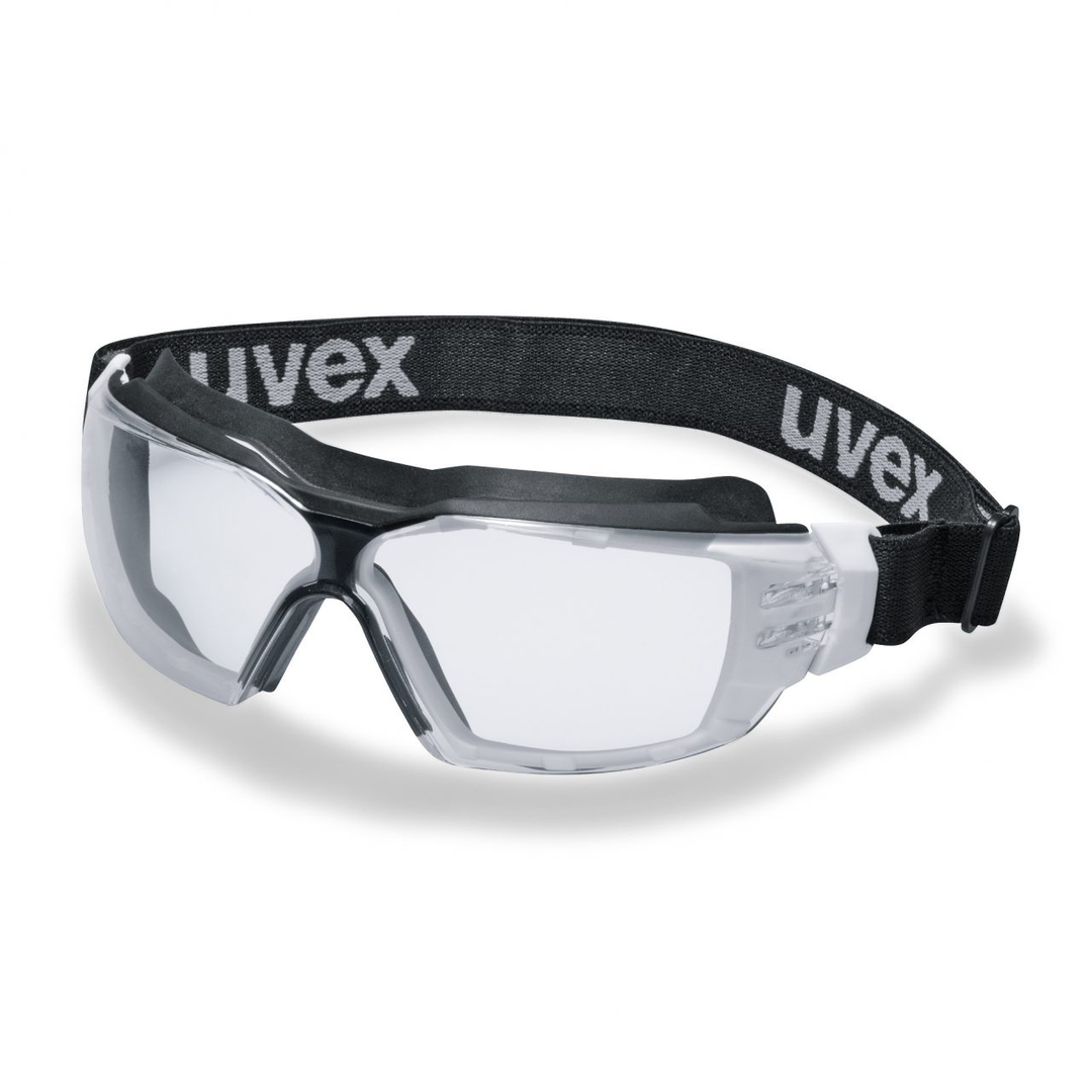 UVEX Vollsichtbrille pheos cx2 sonic extr. AS AF klar weiß/schw 9309.275