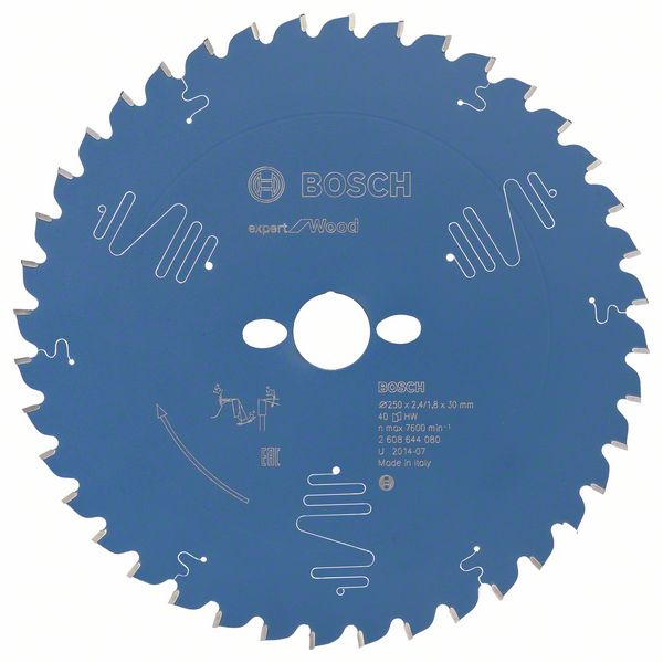 BOSCH Kreissägeblatt Expert for Wood 250x30x2,4/1,8 mm, 40 Z