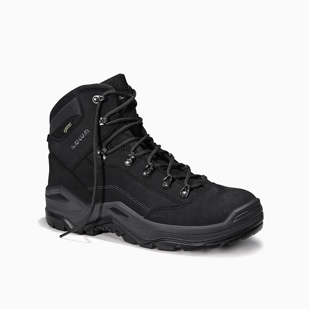 LOWA Sicherheitsschnürstiefel RENEGADE 5654, Work GTX black Mid S3 CI, Gr. 39