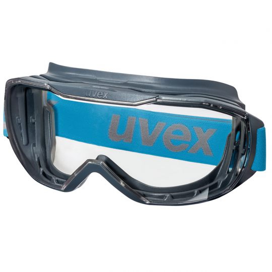 UVEX Vollsichtbrille megasonic exc. AS AF klar gr/blau 9320.265