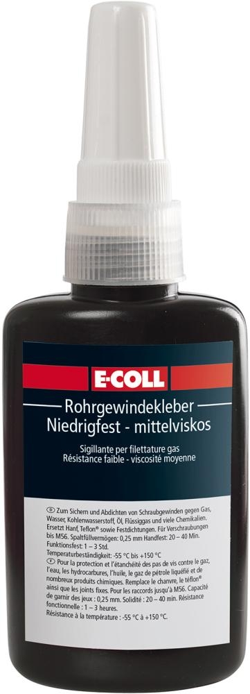 E-COLL Rohrgewindekleber hochfest-mittelviskos, 50g