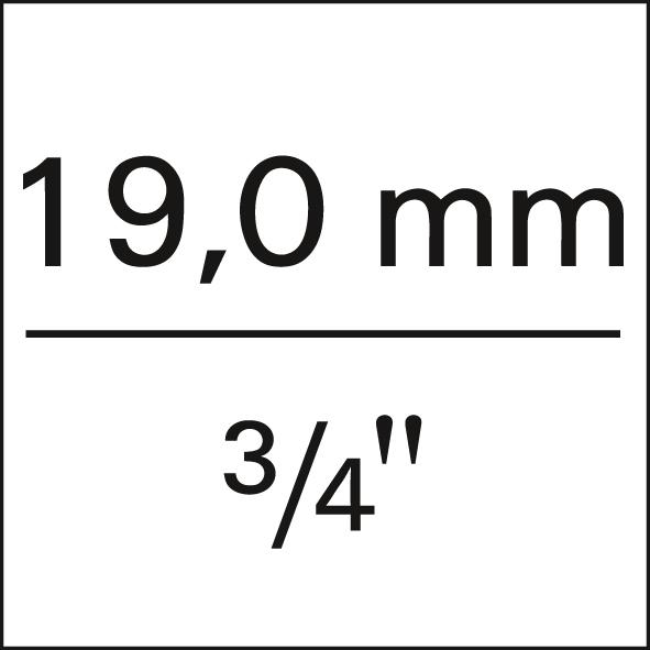 Durchsteckknarre     3/4" 510mm m. 4kt.        FORTIS