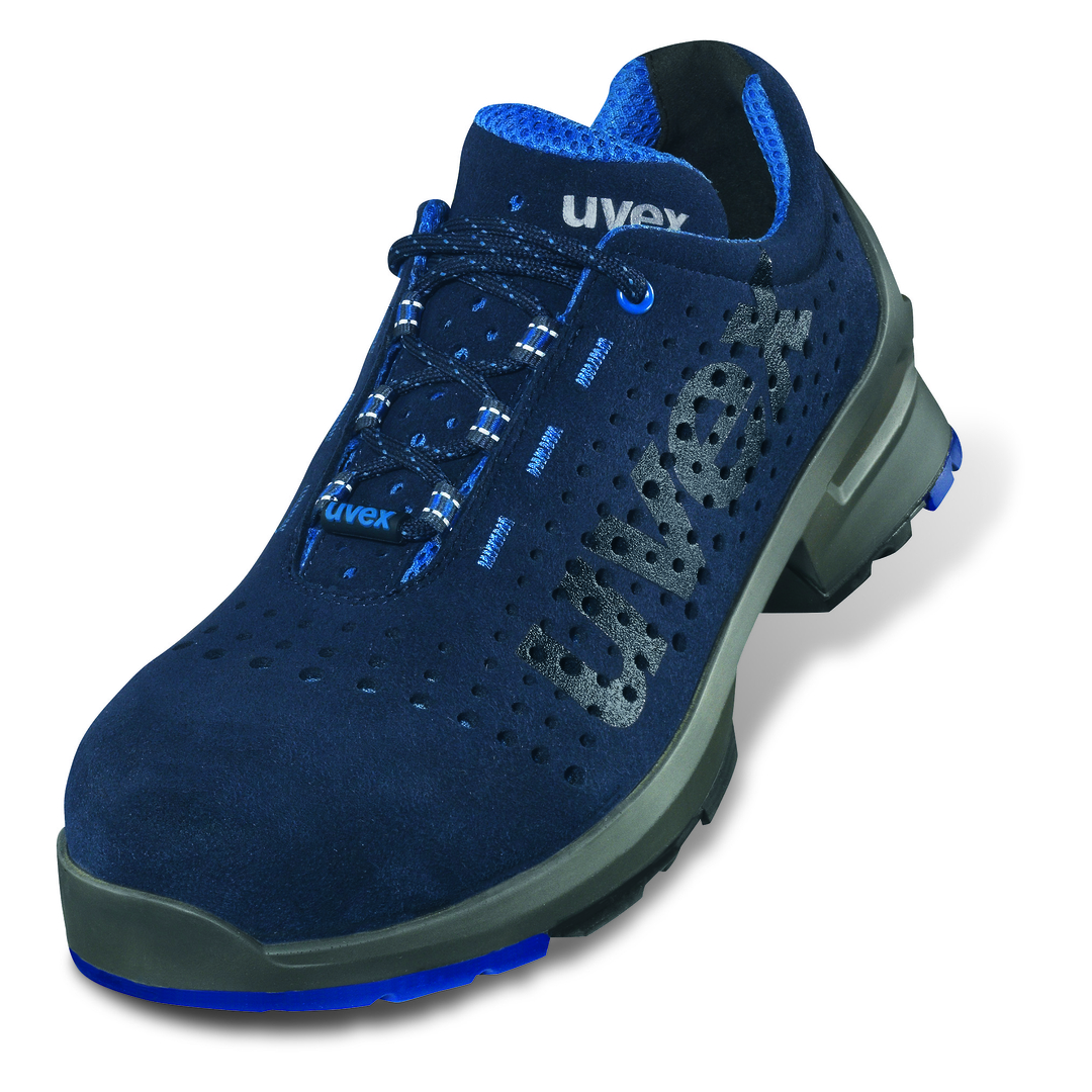 UVEX1 Sicherheitshalbschuh 8531.8 S1 SRC blau perforiert, Weite 11, Gr. 46