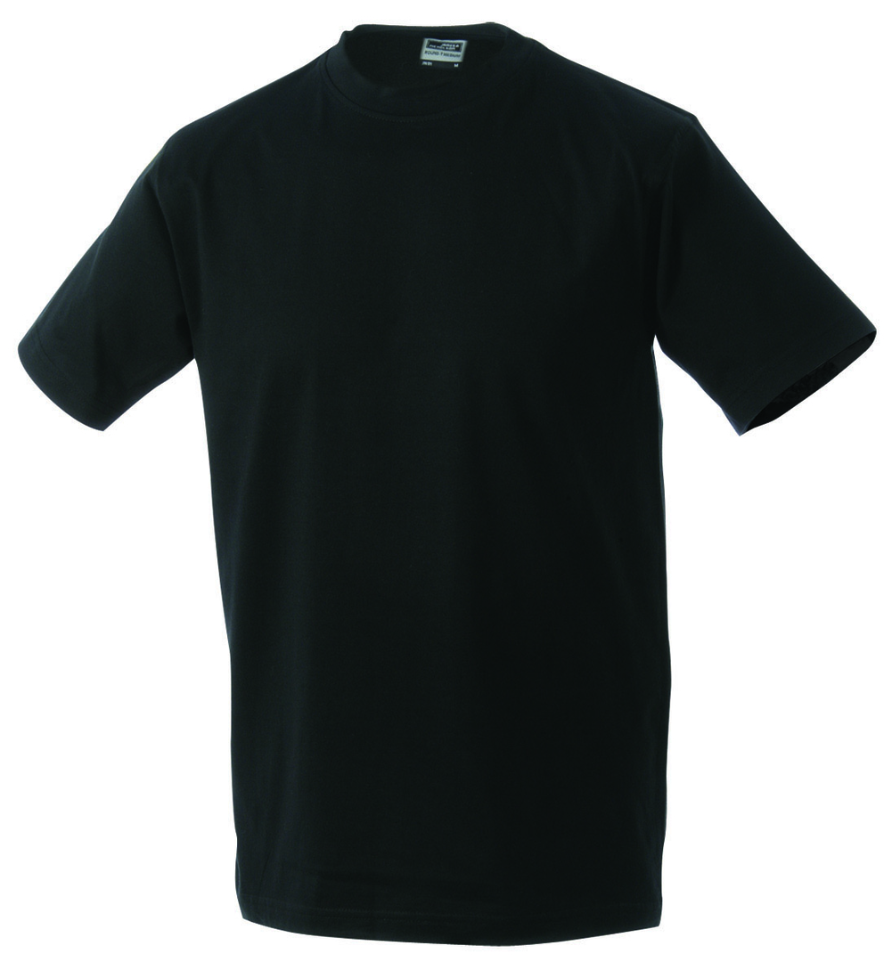 JN T-Shirt Round-T Heavy JN002 100%BW, black, Größe XL