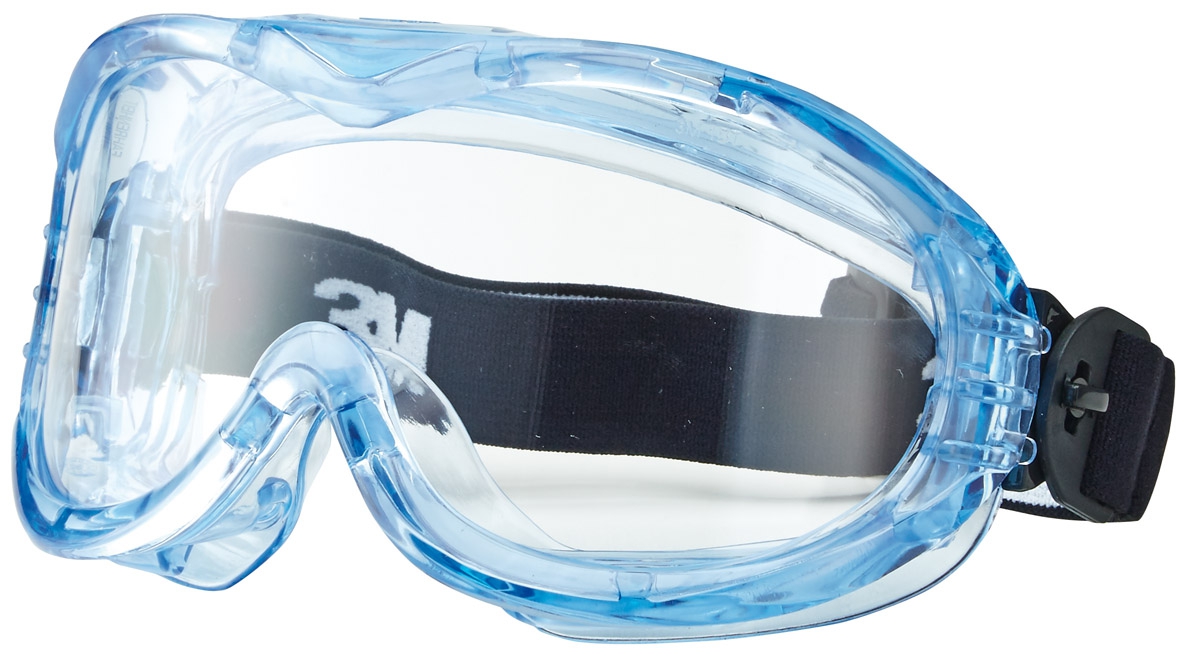 3M Vollsichtbrille FAHRENHEIT EN 166 mit Nylon-Gummiband, Polycarbonat