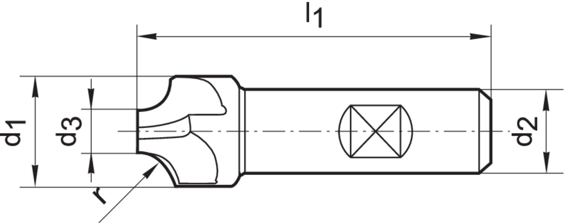 FORMAT Konkavfräser D6518 B HSSE 16,0 mm