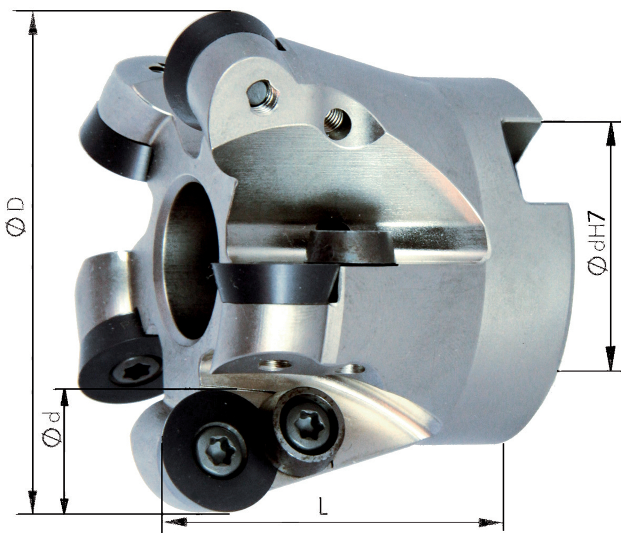 Aufsteckfräser m. IK. D 66 x 27mm  Z 6  f. RD..