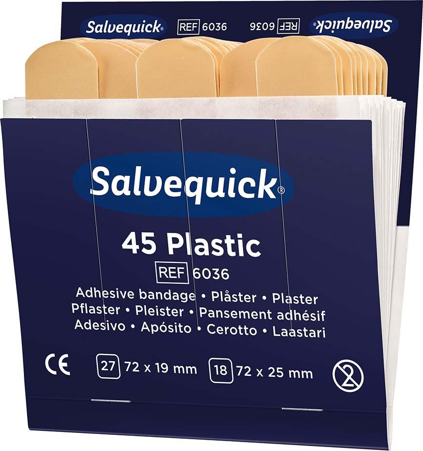 SALVEQUICK Nachfüllpackung 6x30 Pflaster, Finger., elastisch