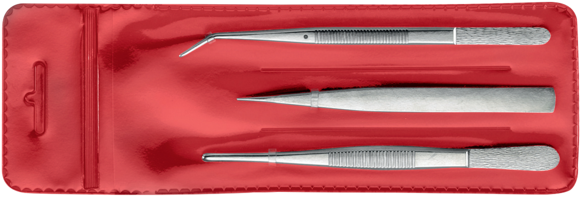 FORMAT Präzisions-Pinzetten-Set 3-teilig