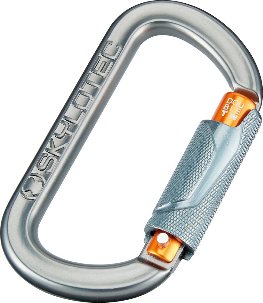 TwistlockkarabinerDouble- O Twist, schwarz/orange