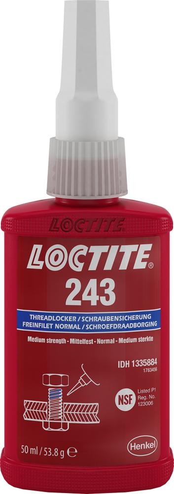 LOCTITE mittelfeste Schraubensicherung 50 ml Flasche Nr. 243