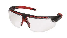 Honeywell Schutzbrille 1034836 AVATAR BLK/RED FRM CLEAR LENS HS ISO 9001/2000