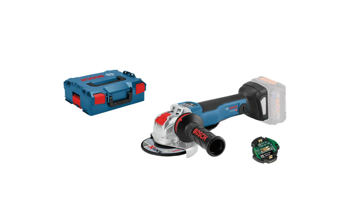 BOSCH Akku Winkelschleifer GWX 18V-10 SC Click&Go L-BOXX