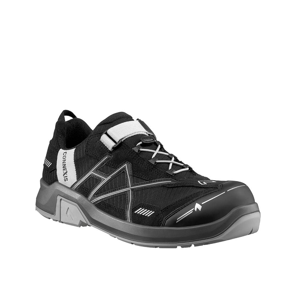 HAIX Sicherheitshalbschuh CONNEXIS black silver Safety T S1P Low Gr. 51 (UK15)