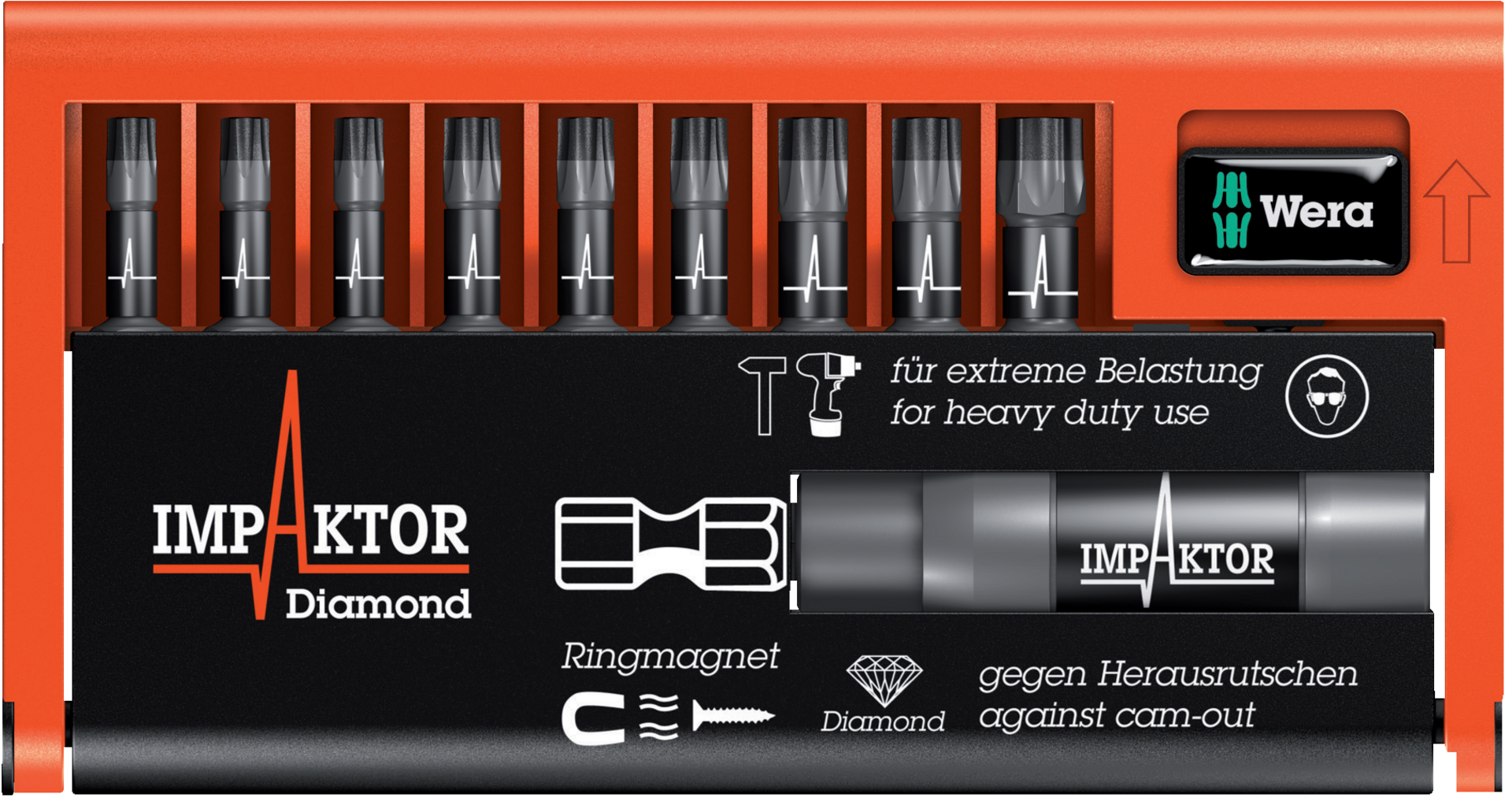 Bit-Sortiment Impaktor 10tlg. TX            Wera