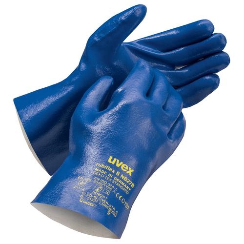 UVEX Chem.-Handschuh rubiflex S NB27B Gr. 7 Nitril blau, 6027.1