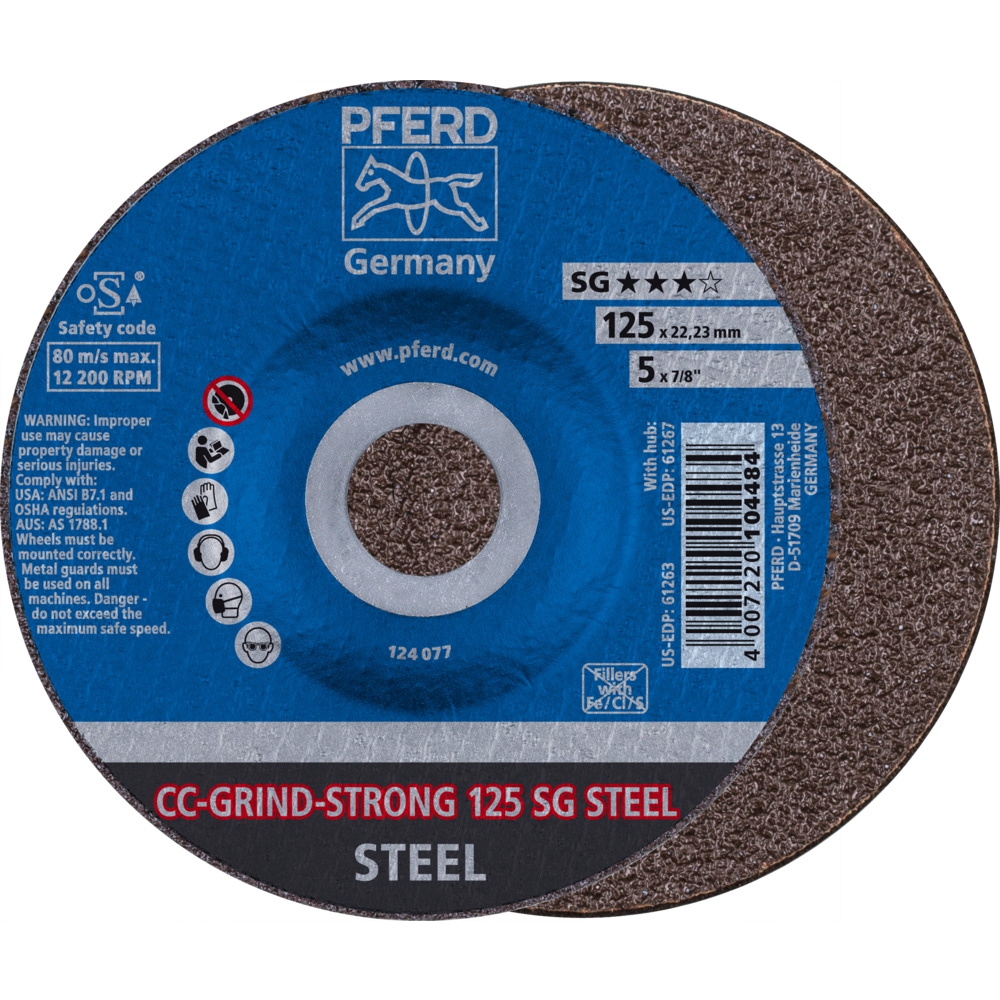 PFERD Schleifscheibe CC-Grind STRONG-STEEL 125mm