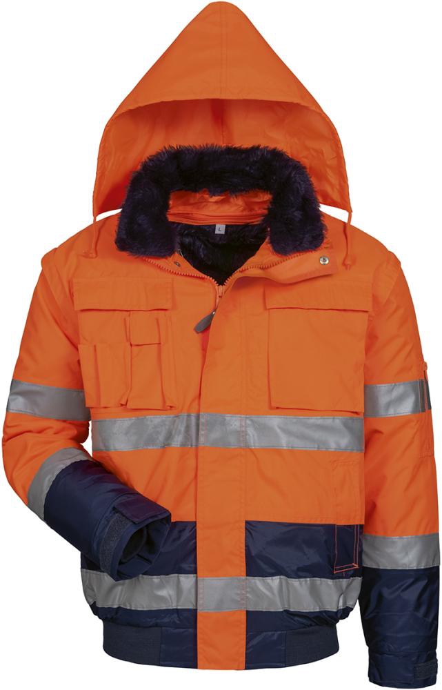 Warnjacke Volker, Gr. 3XL, orange/marine