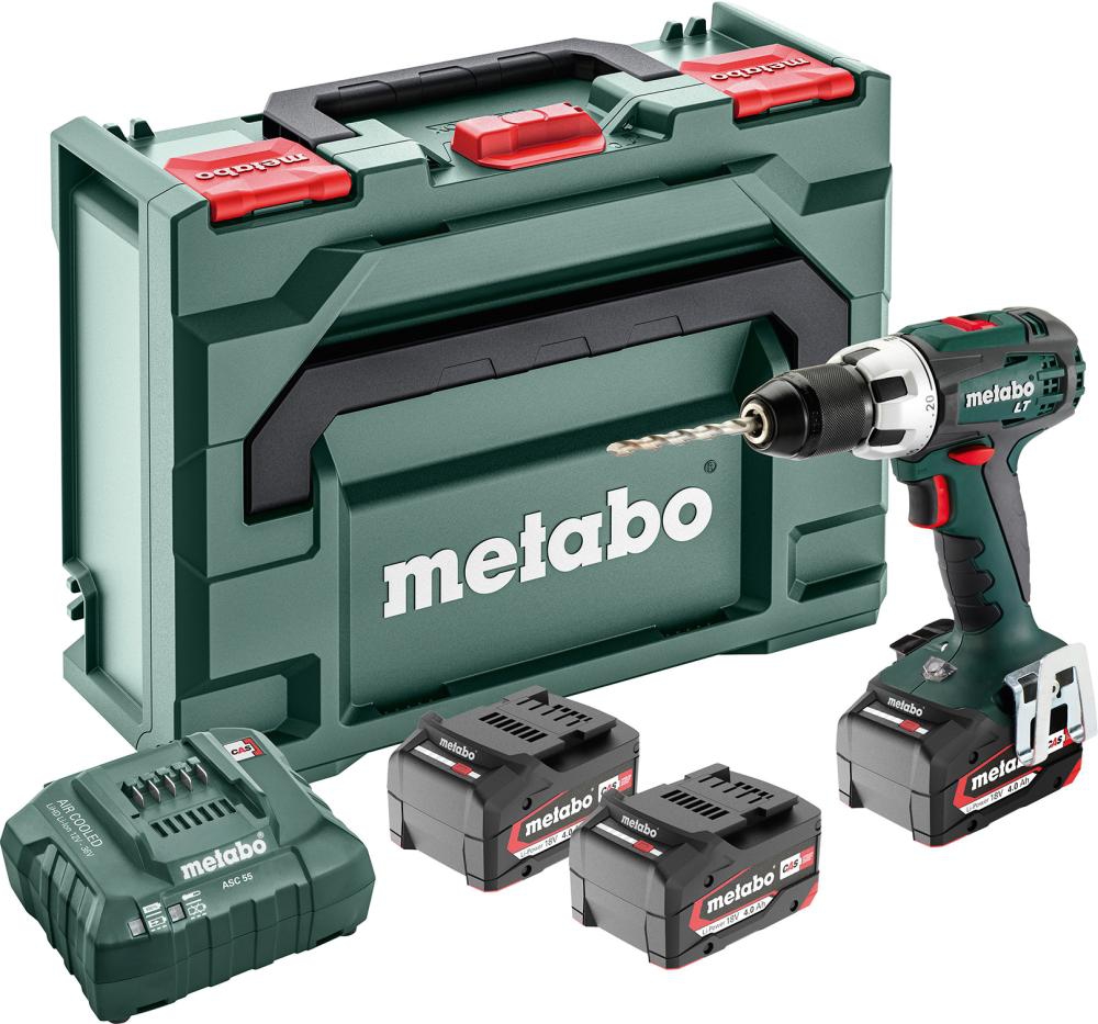 METABO Akku-Bohrschrauber BS 18 LT, 3x4 Ah, metaLOC