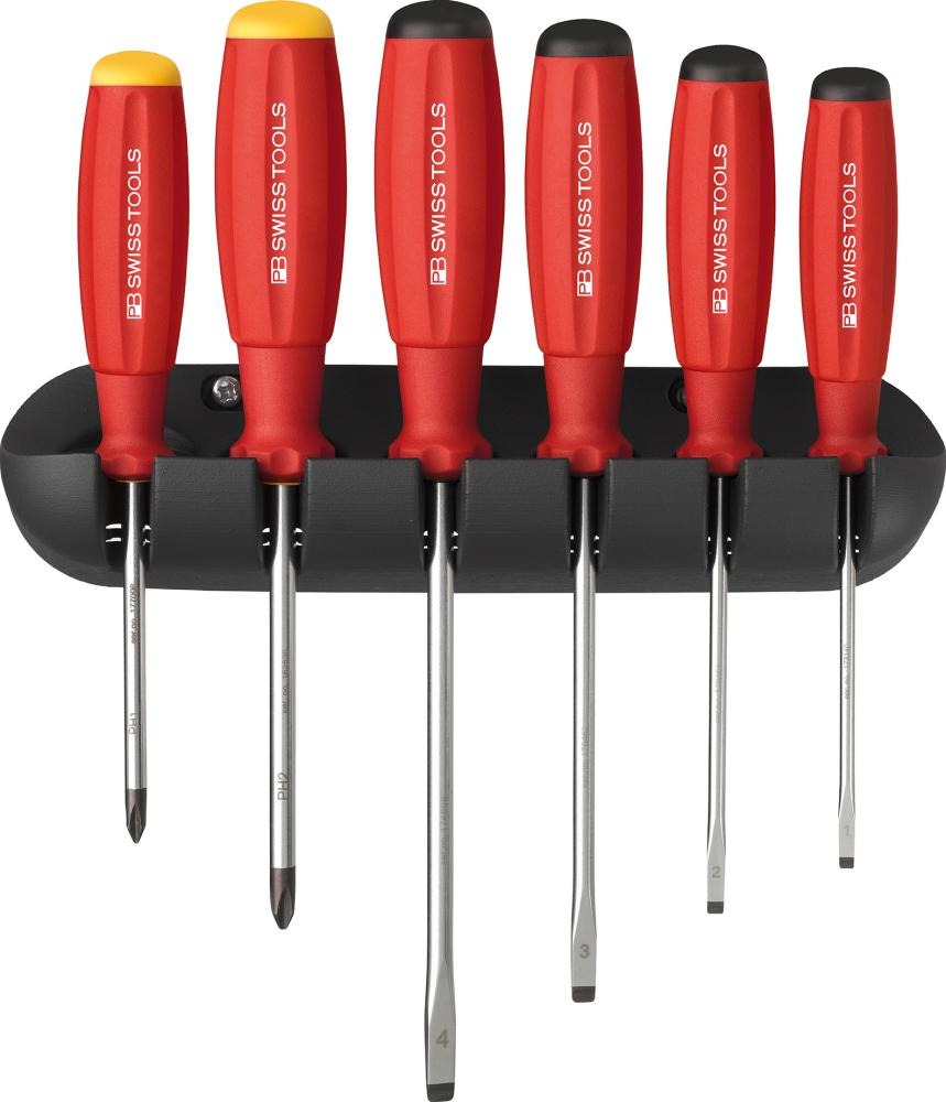 PB Swiss Tools Schraubendreher-Satz SwissGrip 6-teilig Schlitz PH