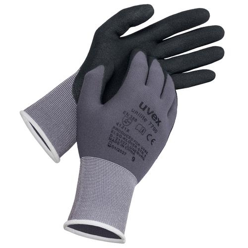 UVEX Montage-Handschuh unilite 7700 Gr. 9 Nitril/PU grau/schwarz, 6058.5