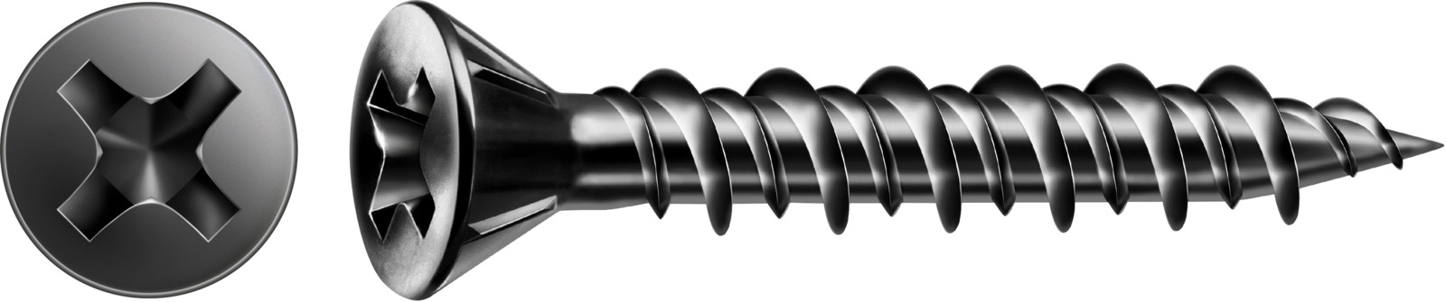 SPAX Gix-C Senkkkopf Fraesrippen H2 Hilo-Gewinde phos. 1000St, 3,9x30mm