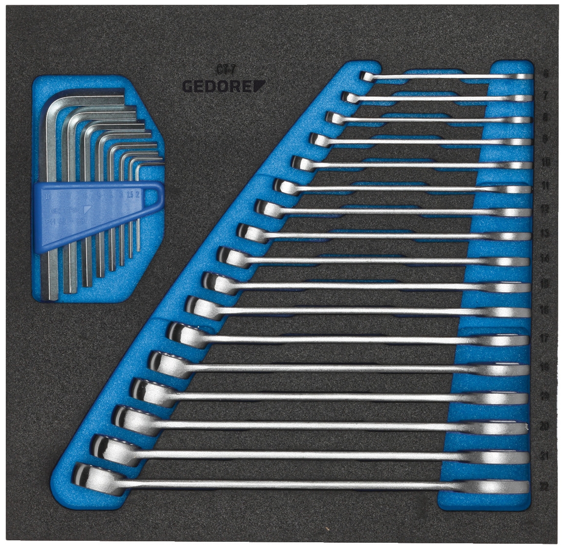 GEDORE Check-Tool-Einlage mit Sortiment 1500 CT2-7, 2308878