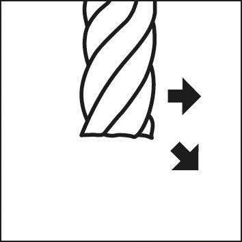 GÜHRING HSC-Kopierfräser-WN VHM Signum HA Z4 e.l., 3/0,5mm