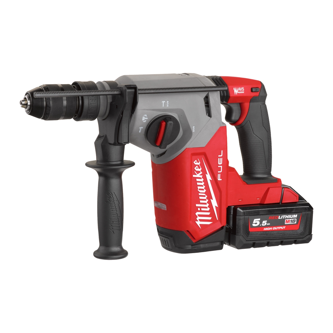 MILWAUKEE Akku-Kombihammer M18FHX-552X 2x18V/5,5Ah, Ladegerät, HD Box