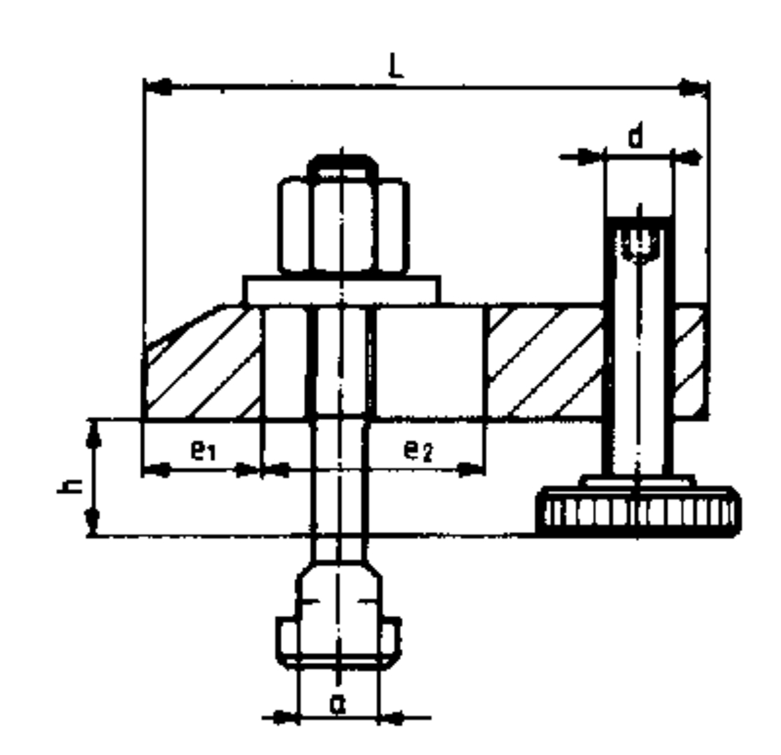 FORMAT Spanneisen DIN6314 V verstellbare Stützschraube