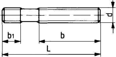 FORMAT Stiftschraube DIN6379 M 24 x 400 mm